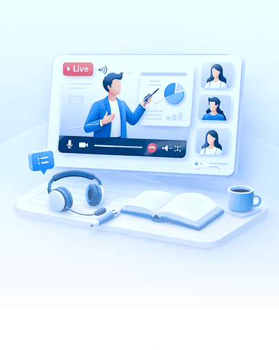 Learn via Videos & Live Classes