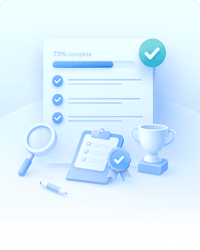 Track Progress & Complete